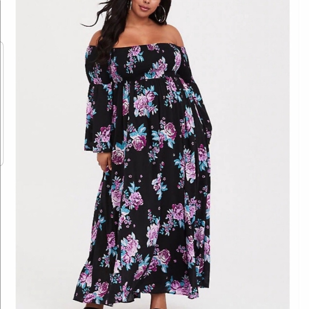 Torrid Off Shoulder Dress NWT